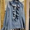 Camicia in Jeans con Rouches