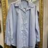 Camicia in cotone Oversize Celeste