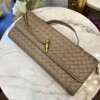 Clutch Intrecciata Fango