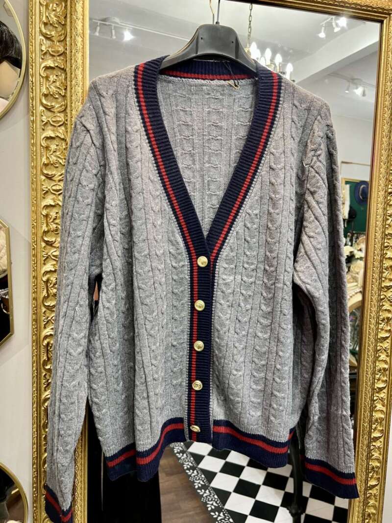 Cardigan College Grigio