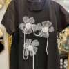 Tshirt Fiori Nera