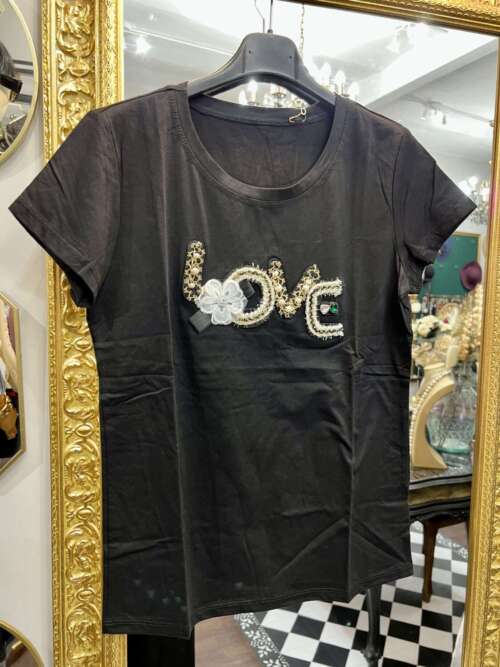 Tshirt Love Nera