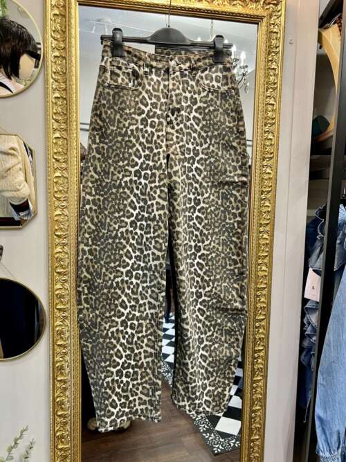 Jeans a Banana Leopardati