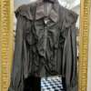 Camicia Rouches Nera