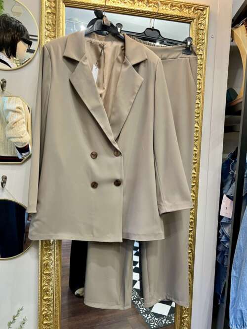 Tailleur Doppiopetto Fango