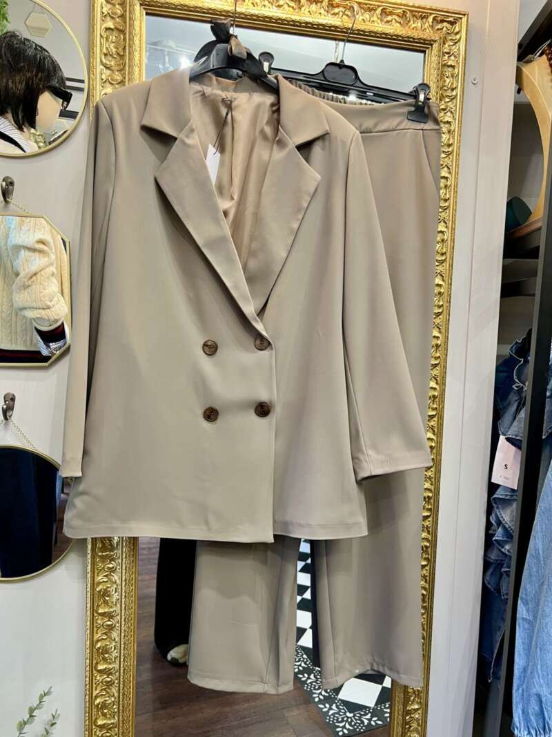 Tailleur Doppiopetto Fango