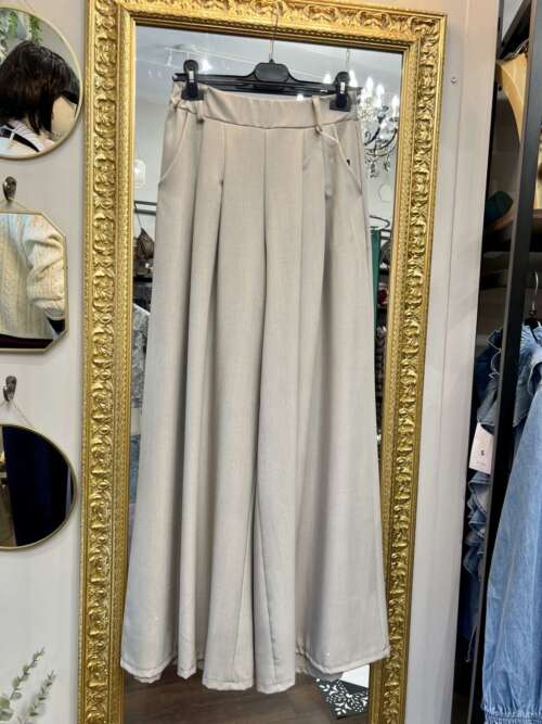 Pantaloni Doppia Pinces Fango
