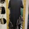 Abito in maglia con Rouches Nero