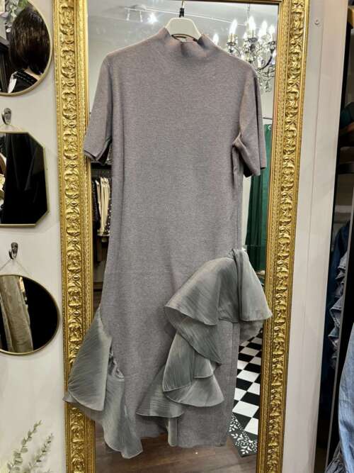 Abito in maglia con Rouches Grigio