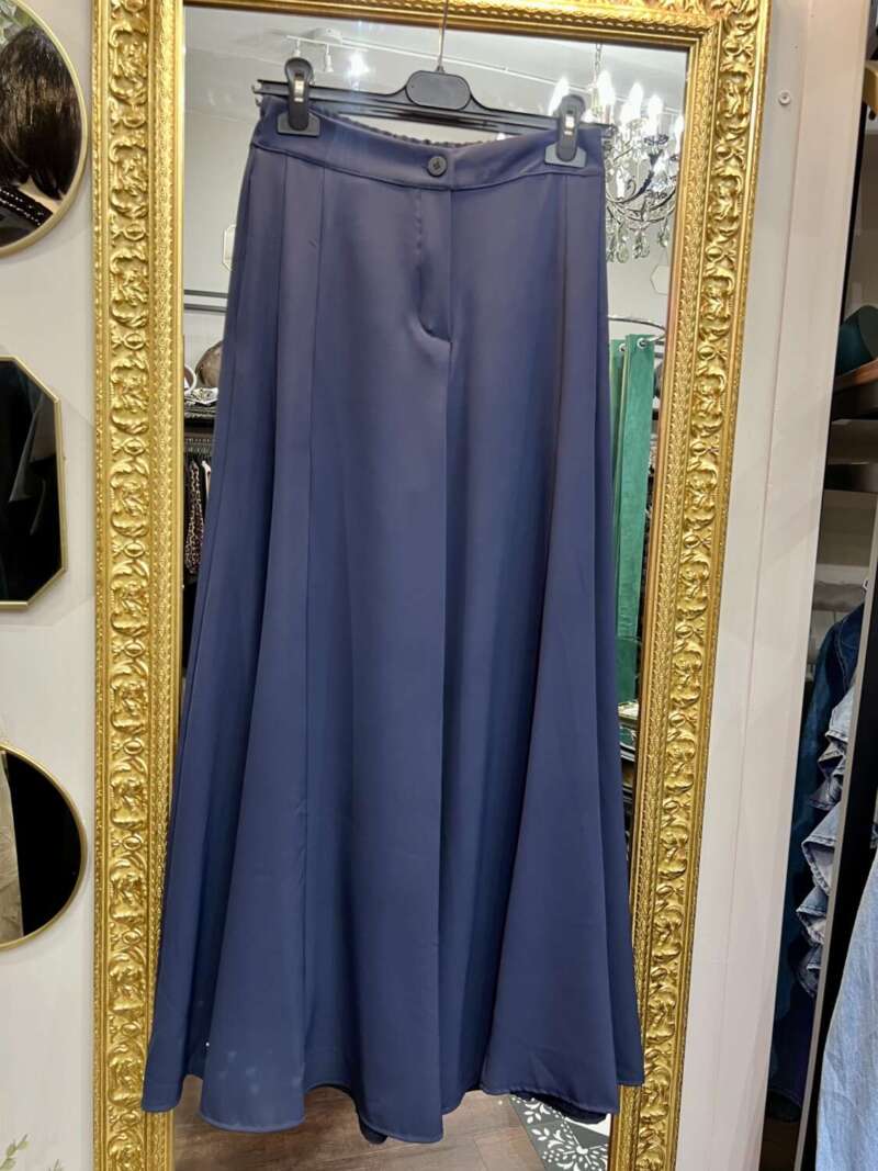 Coordinato Blusa e Pantapalazzo Blu - immagine 3
