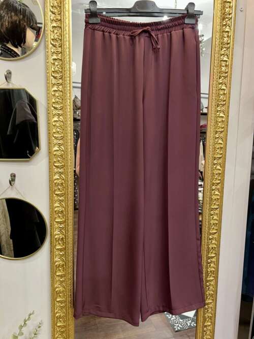 Jogger Palazzo Bordeaux