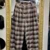 Pantaloni a Ovetto Check Bordeaux