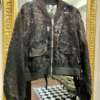 Bomber in Organza Lavorato Nero
