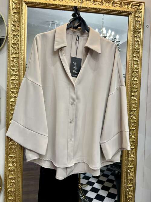 Alternative view of Coordinato Blusa e Pantapalazzo Panna