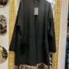 Cardigan con Bordo in Ecofur Neri