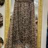 Gonna in Tulle Plissè Leopardata