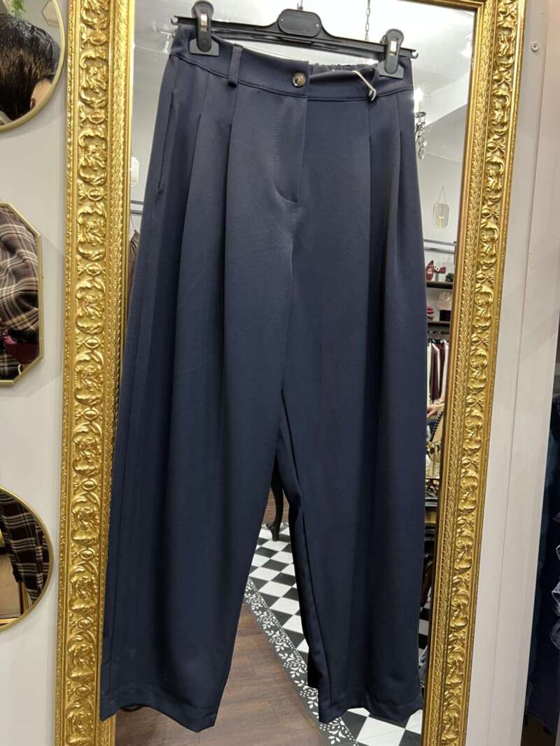 Pantaloni a Ovetto Blu