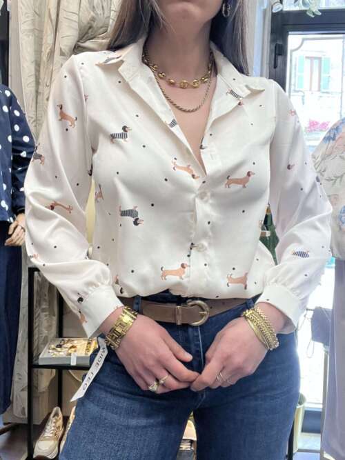 Camicia in satin bassotti