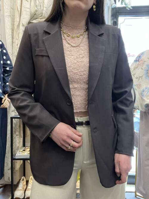Blazer monopetto Marrone