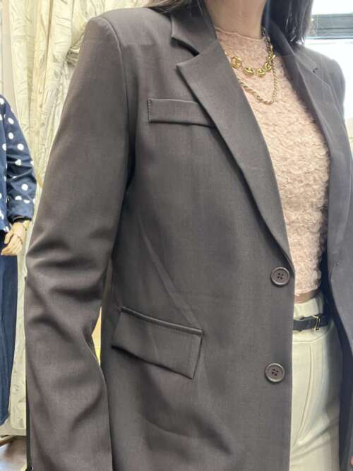 Alternative view of Blazer monopetto Marrone