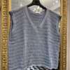 Gilet in filo Celeste