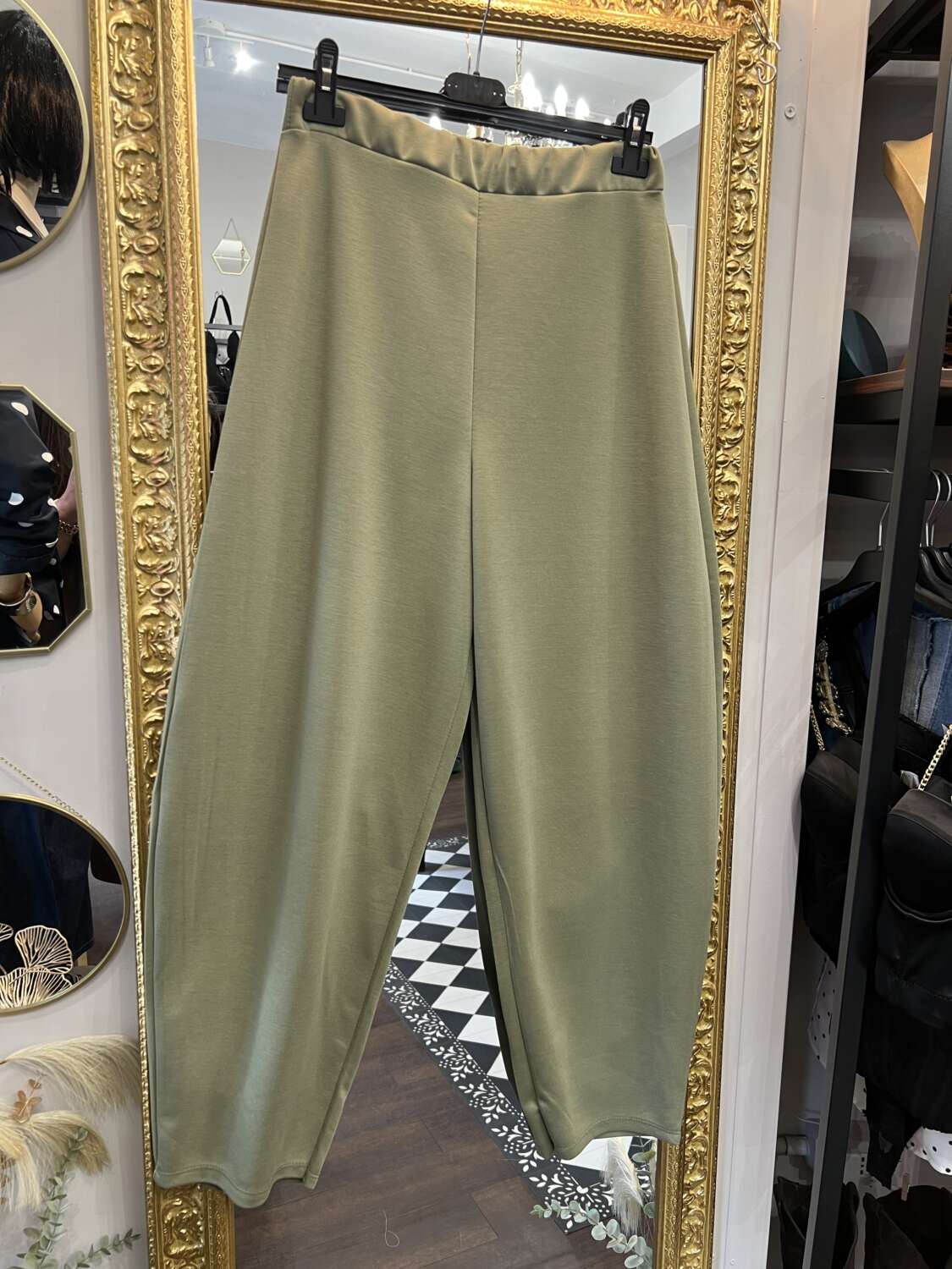 Pantaloni ovetto neoprene Verdi