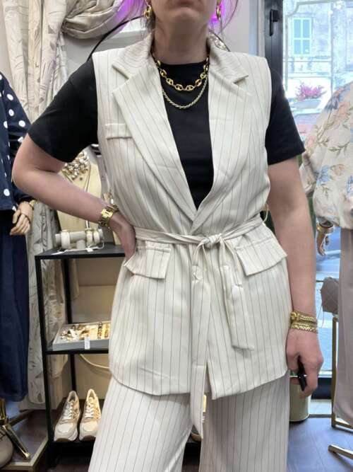 Alternative view of Coordinato Gilet Gessato