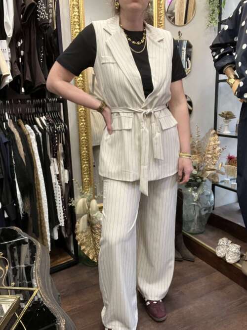 Coordinato Gilet Gessato