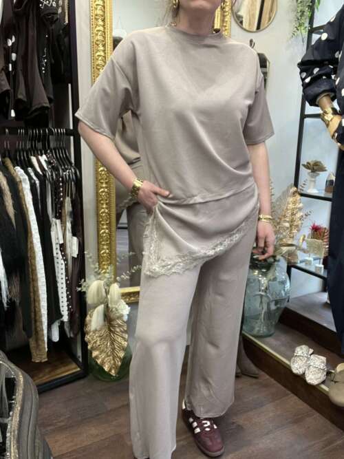 Coordinato asimmetrico pizzo Fango