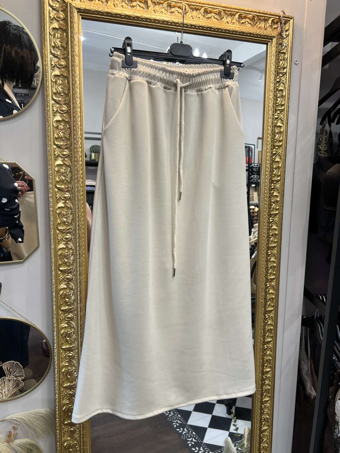 Coordinato gonna in felpa Beige - immagine 3