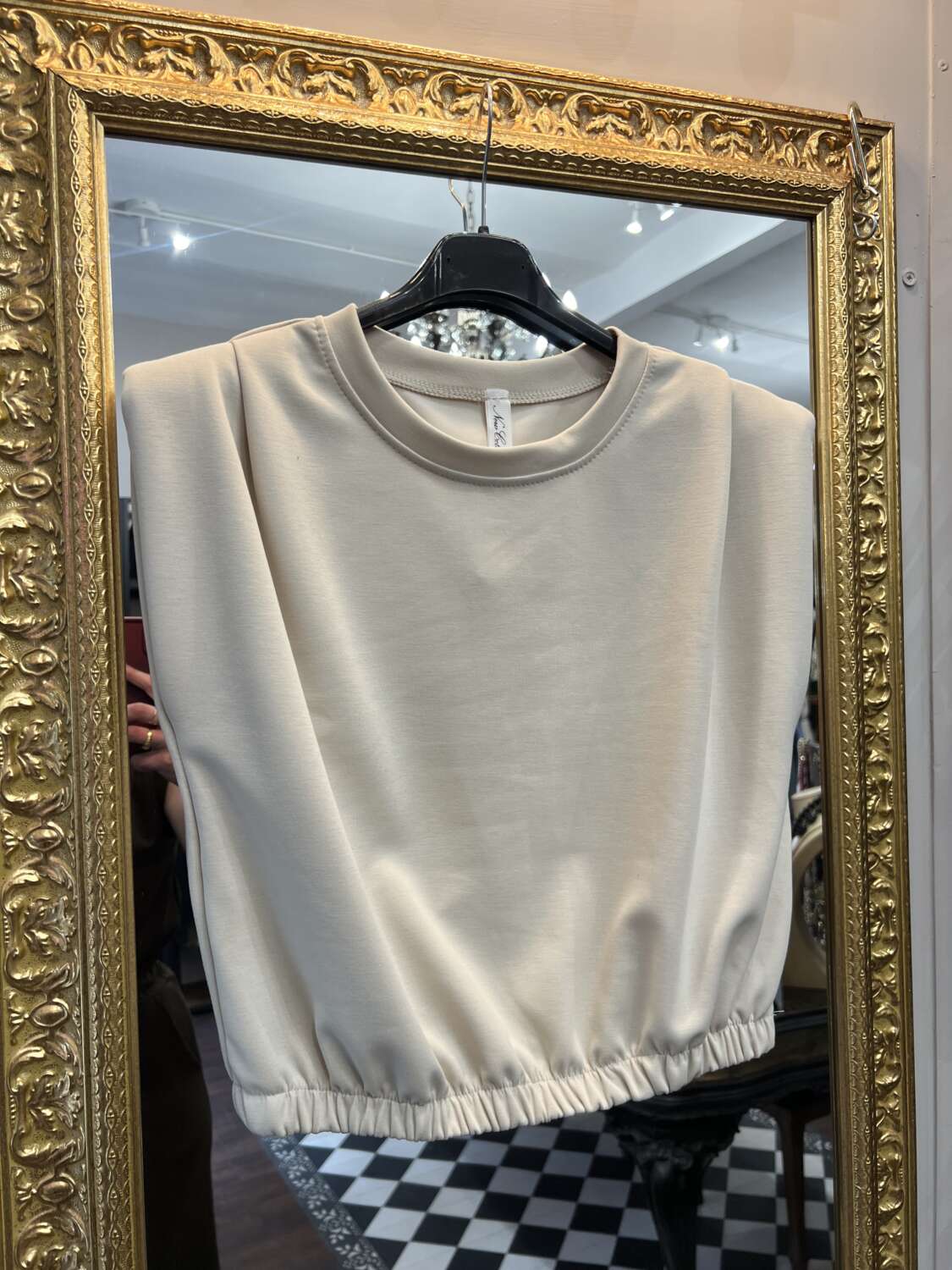 Coordinato gonna in felpa Beige - immagine 2